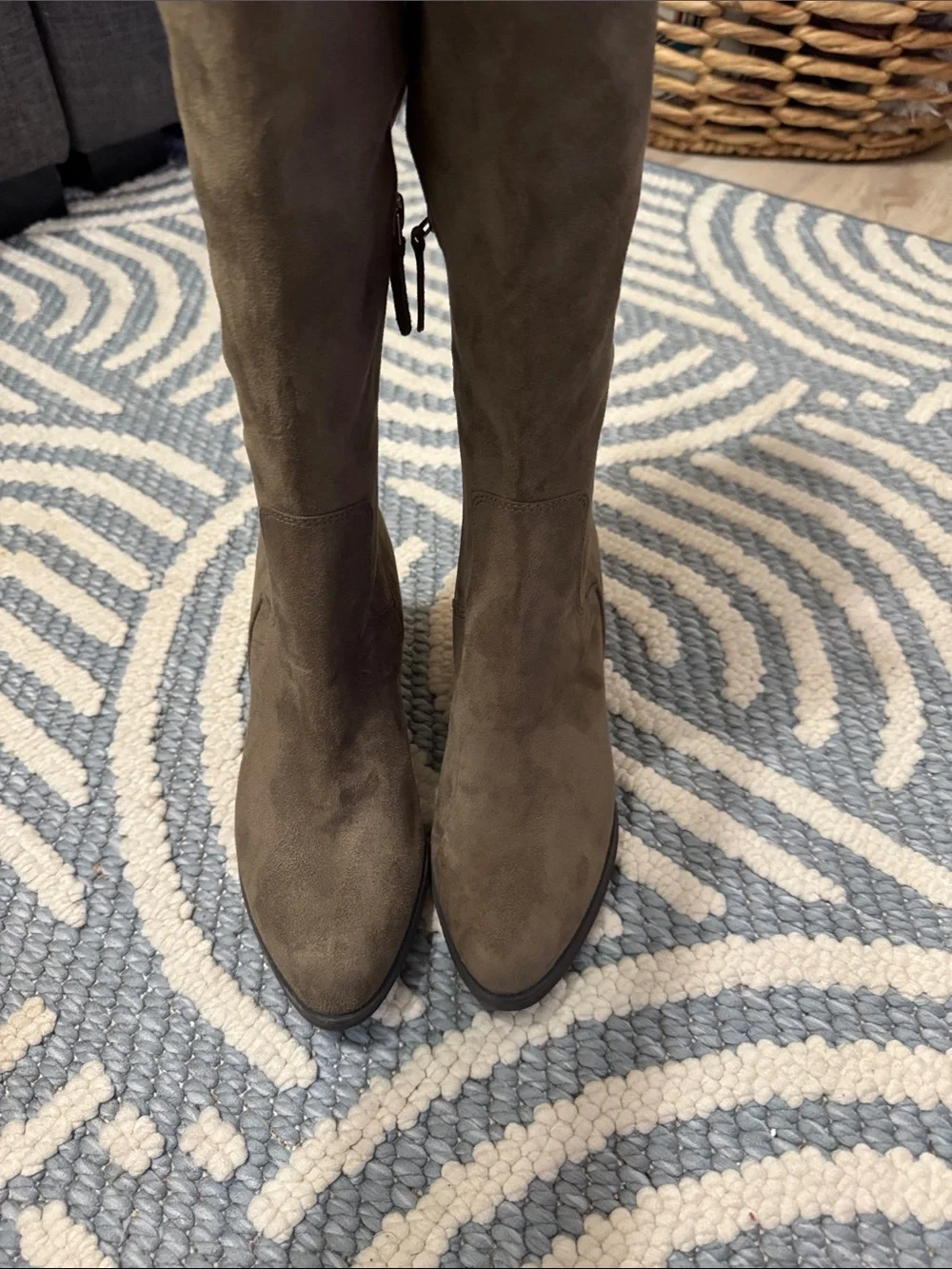 BP Luke Fab Taupe Over the Knee Boots Size 7M Unworn